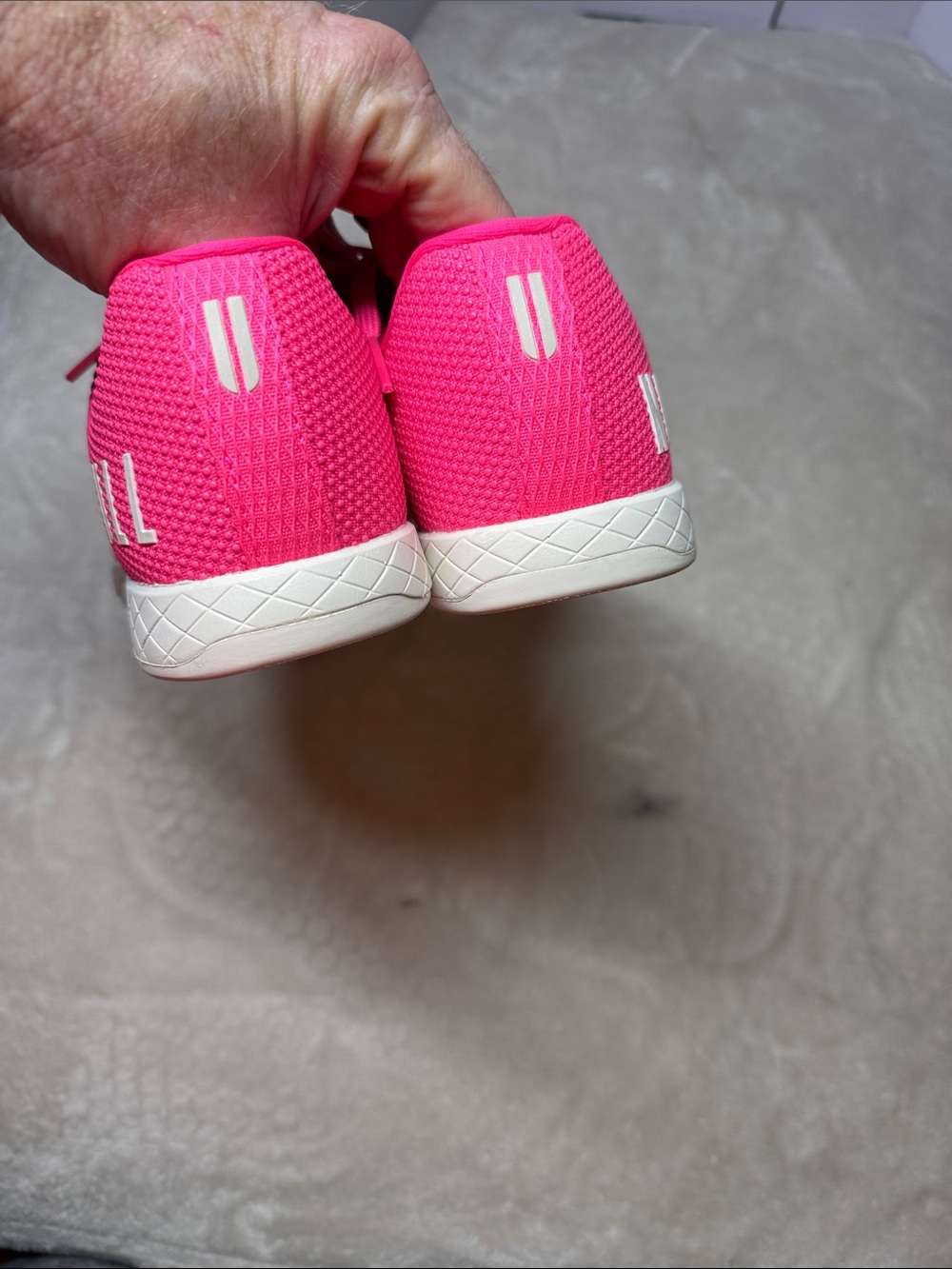 ⭐️NWOB NOBULL Women's Neon Pink / Classic White Outwork Training Shoes Size 7.5 - Picture 6 of 8